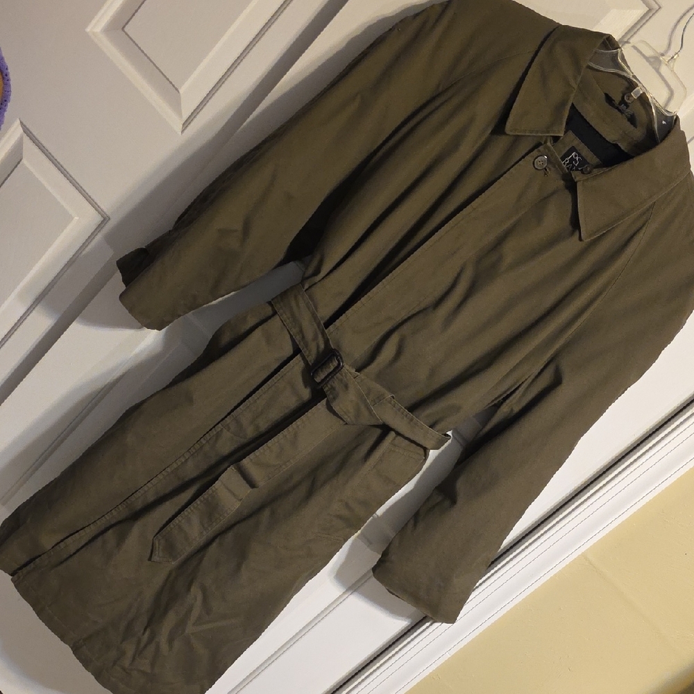 Jos. A. Bank Khaki Belted Trench Coat
